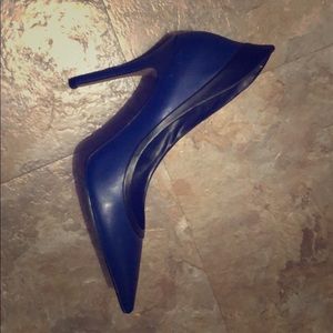 Electric blue stilettos